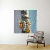 スノーシーセレニティ：ルイーズ湖と威厳のある山 タペストリー (インサイチュ(横))