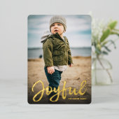 スノースカイフォイルホリデーカード 箔シーズンカード (立ち正面)