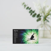 スノースキーギフト 名刺 (スタンド正面)