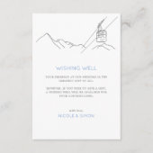 スノースキーゲレンスケーブル結婚カーの願い エンクロージャーカード (正面)