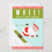 スノースキースキークリスマス シーズンカード (正面)