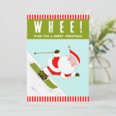 スノースキースキークリスマス シーズンカード (スタンド正面)