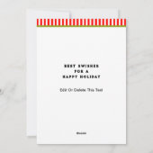 スノースキースキークリスマス シーズンカード (裏面)