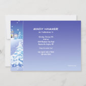 スノースキートト招待状 招待状 (裏面)