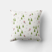 スノースキーパターンウィンター装飾用クッション クッション (裏面)