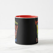 スノースキーヤーのコーヒーマグ マグカップ (中央)