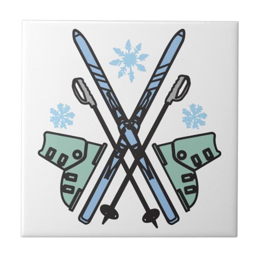 スノースキー タイル (正面)