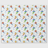 スノースキー ラッピングペーパー (フラット)