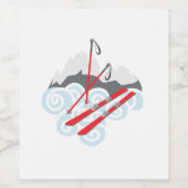 スノースキー ワインラベル (シングルラベル)