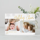 スノースクリプト | 2フォトフォイル 箔シーズンカード (立ち正面)