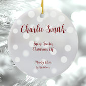 スノースクータークリスマス小妖精や小人セラミックオーナメント セラミックオーナメント