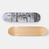 スノースケートボードに鹿の家族 スケートボード (横)