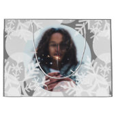 スノースターズ - 白、グレー - ギフトバッグ (正面)