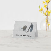 スノーストーム「ここに来てほしい」カード カード (黄色い花)