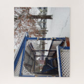 スノーストームinコテージシティ – マーサズヴィネヤード ジグソーパズル (縦)