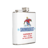 スノースパーソナライズされたキー フラスク (右)