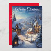 スノーセレニティビレッジII：クリスマスカード シーズンカード (正面/裏面)