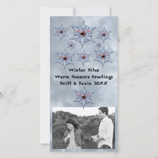 スノーゾンビのビートビトと写真の追加フォトカード シーズンカード (正面)