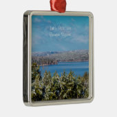 スノーダスティングアットテーブルロックレイクスクエアオーナメント メタルオーナメント (右)