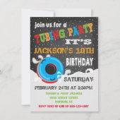 スノーチュービング誕生日パーティー 招待状 (正面)