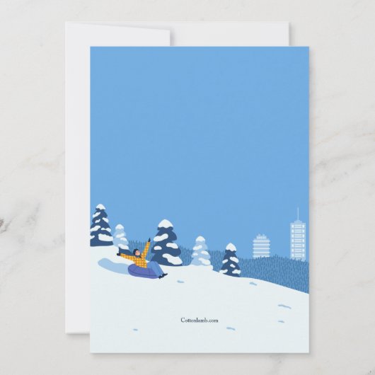 スノーチューブの招待状 招待状 (裏面)