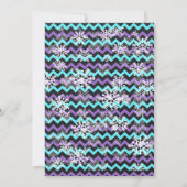 スノーチューブの誕生日パーティー、パープルスリーディング 招待状 (裏面)