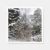 スノーツリーズ紙 スタンダードカクテルナプキン (正面)