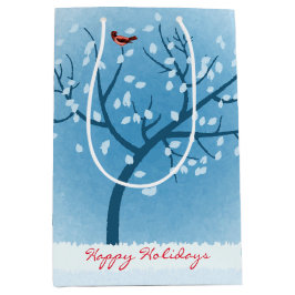 スノーツリーホリデイ抱き枕 ミディアムペーパーバッグ