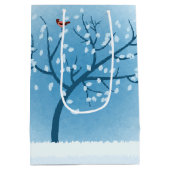 スノーツリーホリデイ抱き枕 ミディアムペーパーバッグ (裏面)