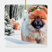 スノーデイチャウオーナメント セラミックオーナメント (裏面)