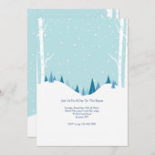 スノーデイ招待状 招待状 (正面/裏面)