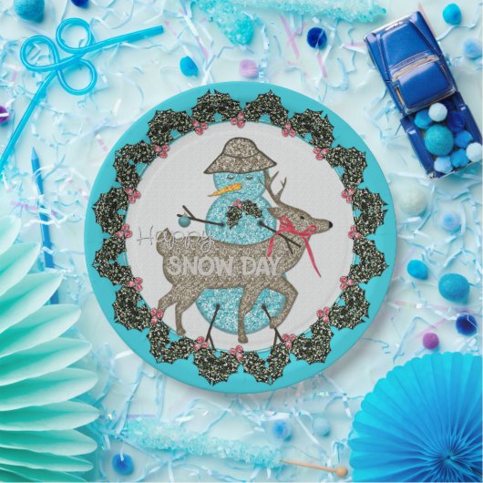 スノーデイ – 紙プレート ペーパープレート (パーティー)