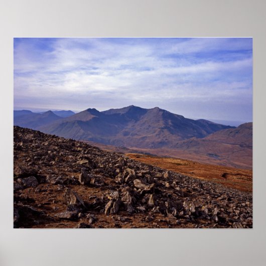 スノーデンノースウェールズのはがき ポスター (正面)