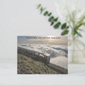 スノーデンマウンテンレイルウェイウェールズ旅行写真 ポストカード (スタンド正面)