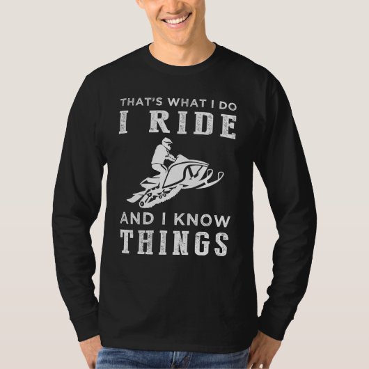 スノートレイル&トリビア – 笑わされる Snowmobile Tee! Tシャツ (正面)