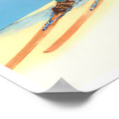 スノートレインヴィンテージ旅行ポスター ポスター (角)