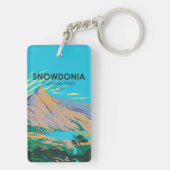 スノードニアナショナルパークウエールズレイクグラスリンヴィンテージ キーホルダー (裏面)