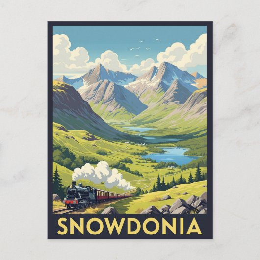 スノードニア国立公園ウェールズ旅行 ポストカード (正面)