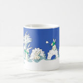 スノードラゴンとうさぎのマグカップ コーヒーマグカップ (中央)