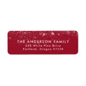 スノードリフトクランベリーホリデイ差出人住所 ラベル (正面)