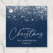 スノードリフトネイビーメリークリスマス フェイバータグ (正面)