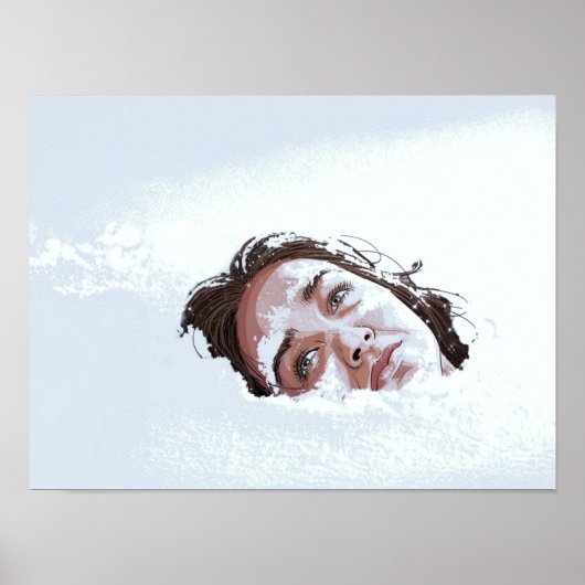 スノードリフトポスタープリントウォールアート ポスター (正面)