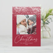 スノードリフトメリークリスマスクランベリー写真 シーズンカード (スタンド正面)