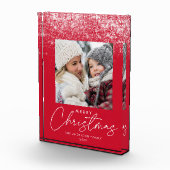 スノードリフトメリークリスマスレッドホリデー フォトブロック (右)