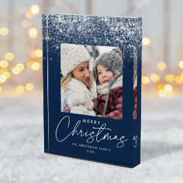 スノードリフトメリークリスマス海軍の休日 フォトブロック