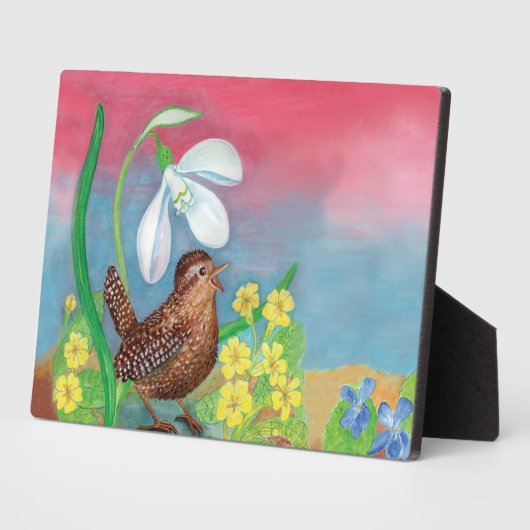 スノードロップとウォンバードは春を召喚 フォトプラーク (側面)