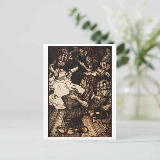 スノードロップと小人たち ポストカード (スタンド正面)