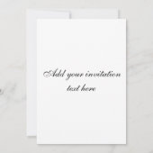 スノードロップの招待状 招待状 (裏面)