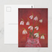 スノードロップの花束 ポストカード (正面/裏面)