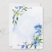 スノードロップスシラ春フローラブライダルシャワー 招待状 (裏面)